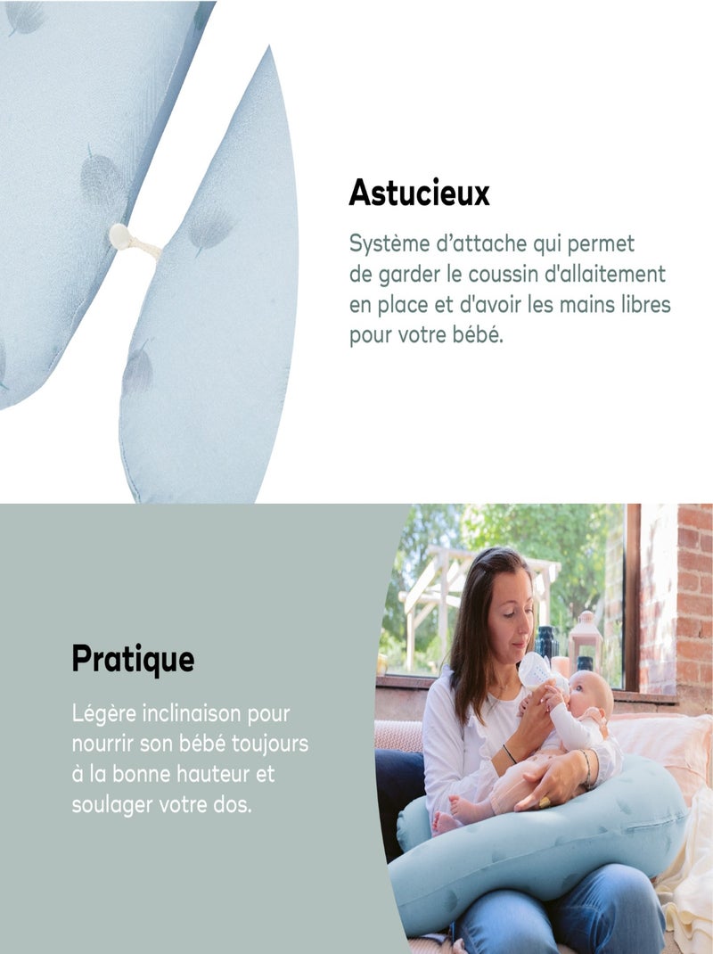 B.Love Coussin de grossesse Wind Bleu 'doomoo' Bleu - Kiabi