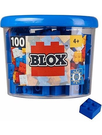 Blox 100 : 4 briques bleues dans une boîte