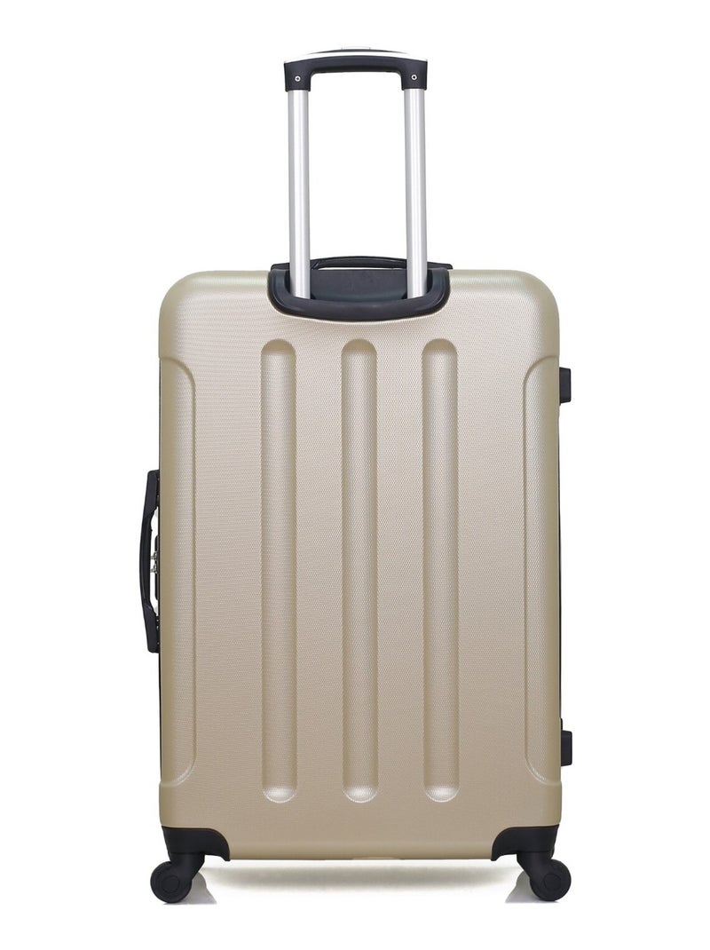 BLUESTAR - Lot de 2 - Valise grand format et valise weekend MADRID Beige - Kiabi