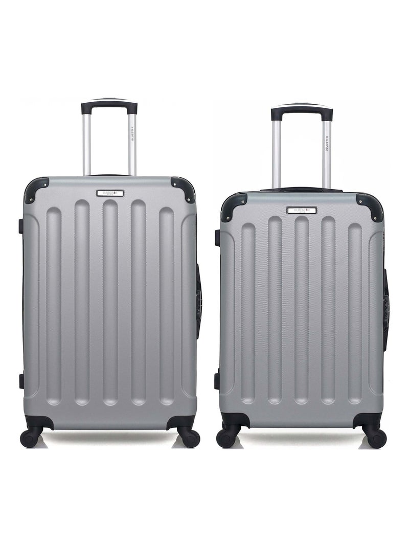 BLUESTAR - Lot de 2 - Valise grand format et valise weekend MADRID Gris - Kiabi