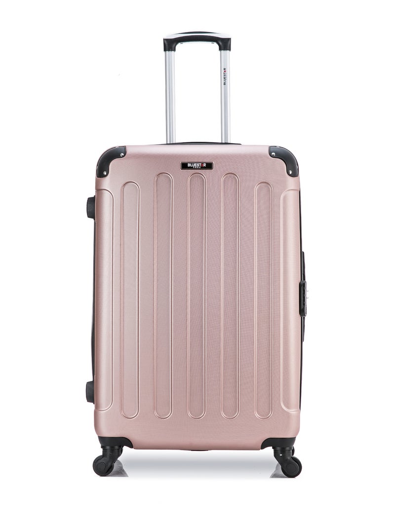 BLUESTAR - Lot de 2 - Valise grand format et valise weekend MADRID Rose Métal - Kiabi