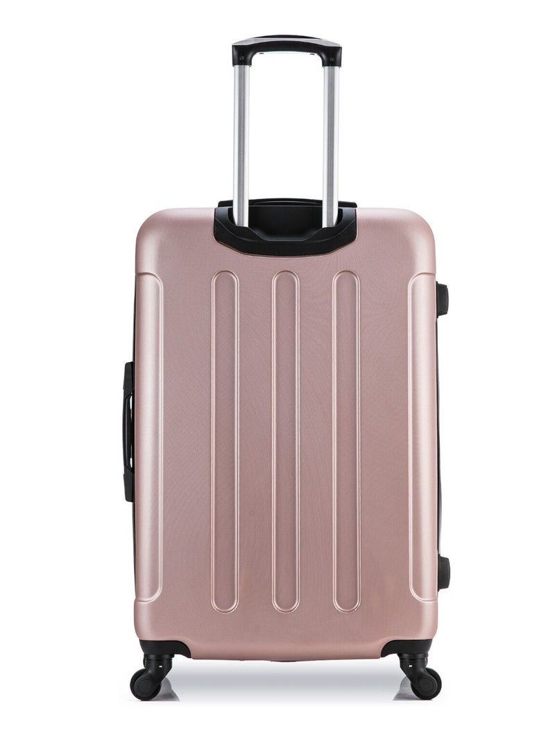 BLUESTAR - Lot de 2 - Valise grand format et valise weekend MADRID Rose Métal - Kiabi