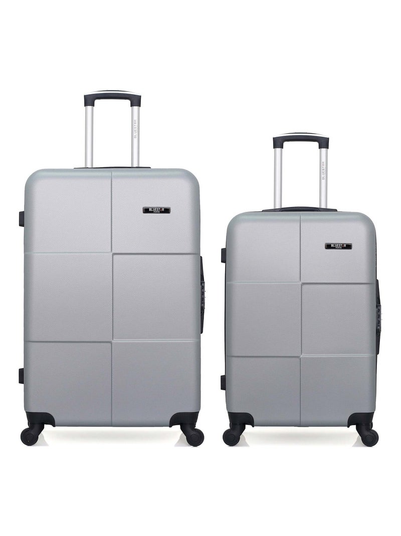 BLUESTAR - Lot de 2 - Valise grand format et valise weekend MIAMI Gris - Kiabi