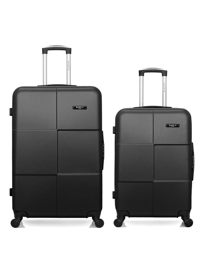 BLUESTAR - Lot de 2 - Valise grand format et valise weekend MIAMI Noir - Kiabi