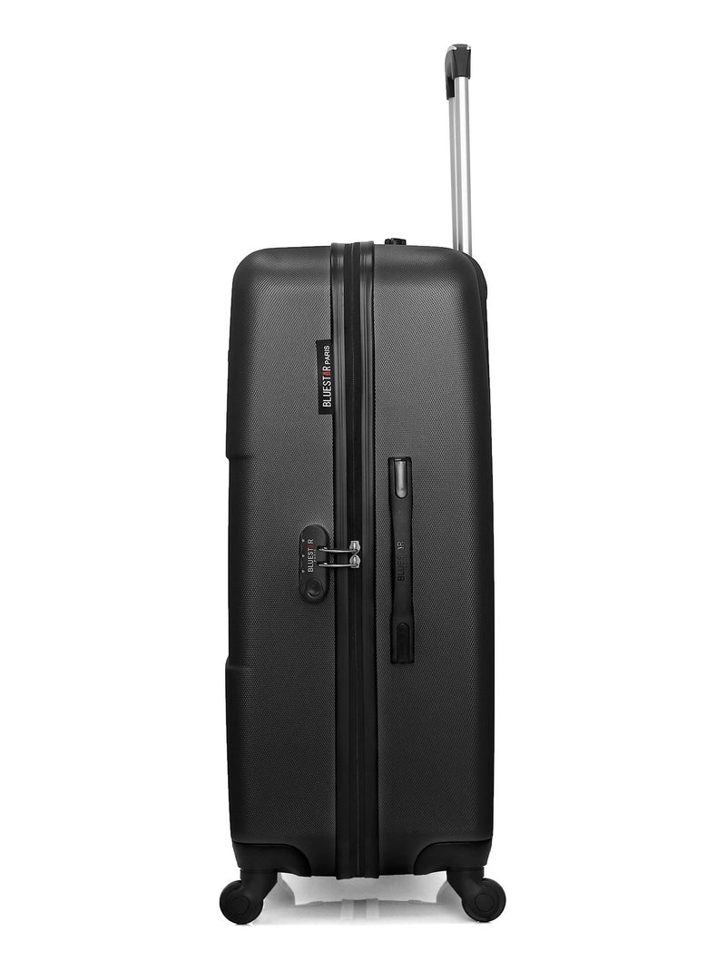 BLUESTAR - Lot de 2 - Valise grand format et valise weekend MIAMI Noir - Kiabi