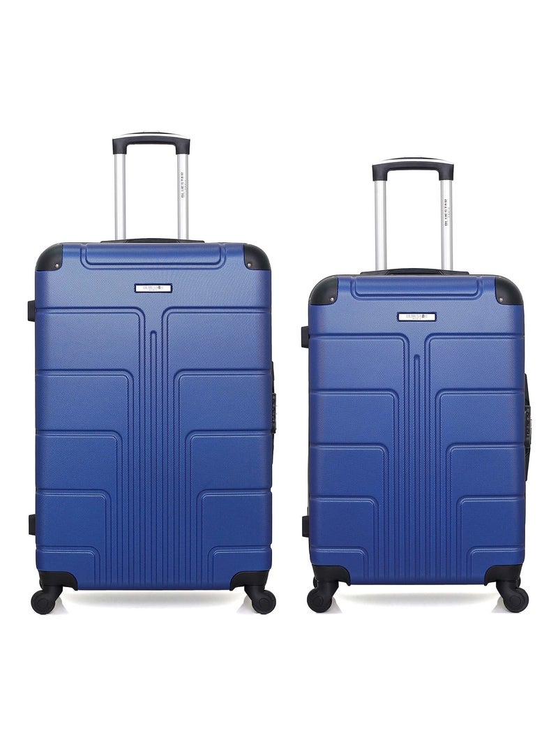 BLUESTAR - Lot de 2 - Valise grand format et valise weekend OTTAWA Bleu marine - Kiabi