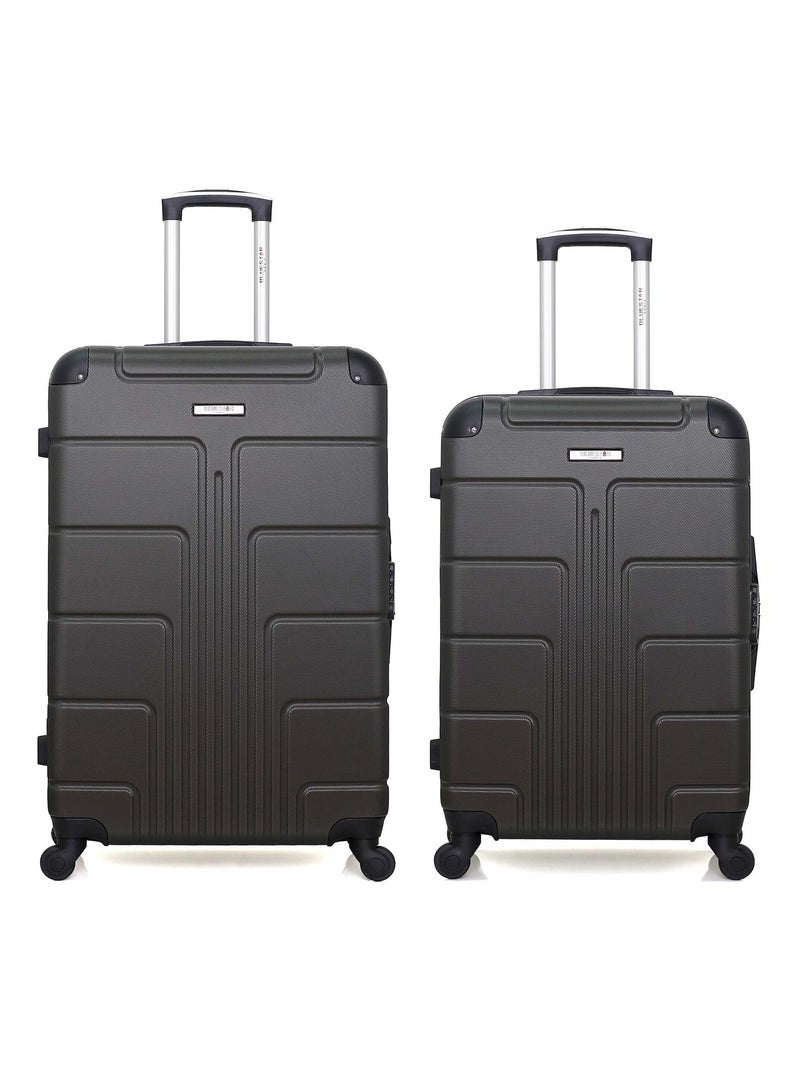 BLUESTAR - Lot de 2 - Valise grand format et valise weekend OTTAWA Gris foncé - Kiabi