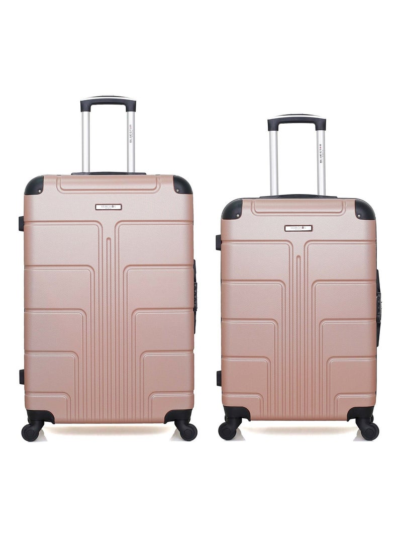 BLUESTAR - Lot de 2 - Valise grand format et valise weekend OTTAWA Rose clair - Kiabi