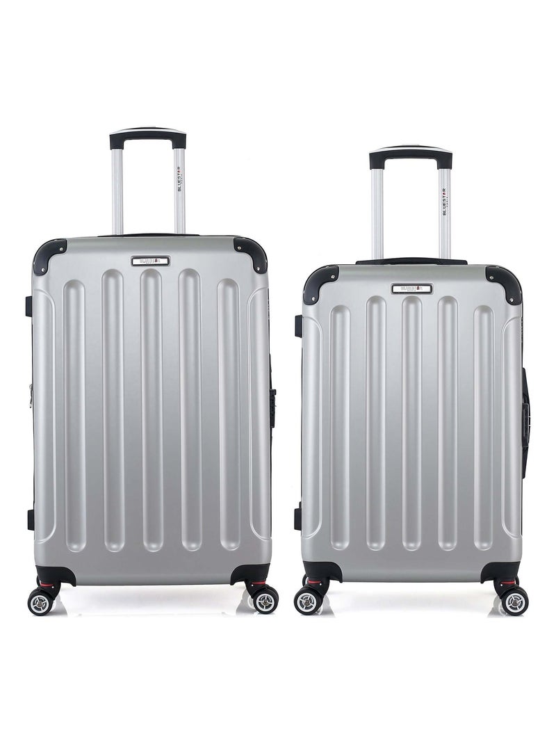 BLUESTAR - Lot de 2 - Valise grand format et valise weekend TUNIS Gris - Kiabi