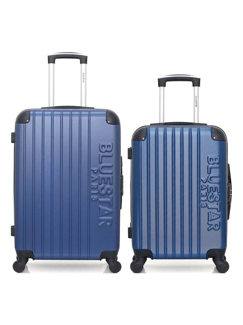 BLUESTAR - Lot de 2 - Valise weekend et valise cabine BUCAREST Bleu marine - Kiabi