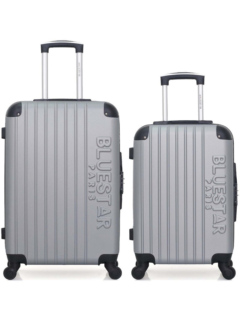 BLUESTAR - Lot de 2 - Valise weekend et valise cabine BUCAREST Gris - Kiabi