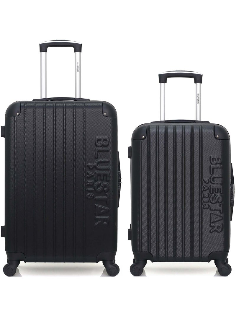 BLUESTAR - Lot de 2 - Valise weekend et valise cabine BUCAREST Noir - Kiabi
