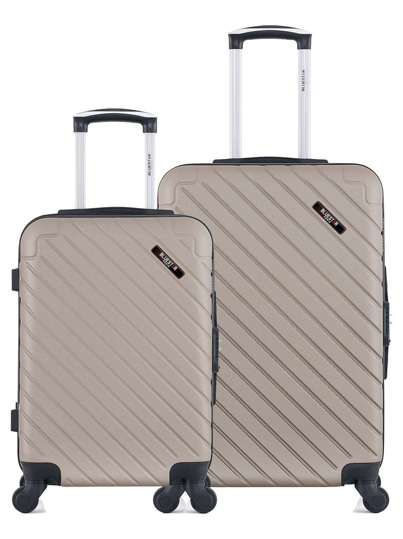 BLUESTAR - Lot de 2 - Valise weekend et valise cabine CITE Beige - Kiabi