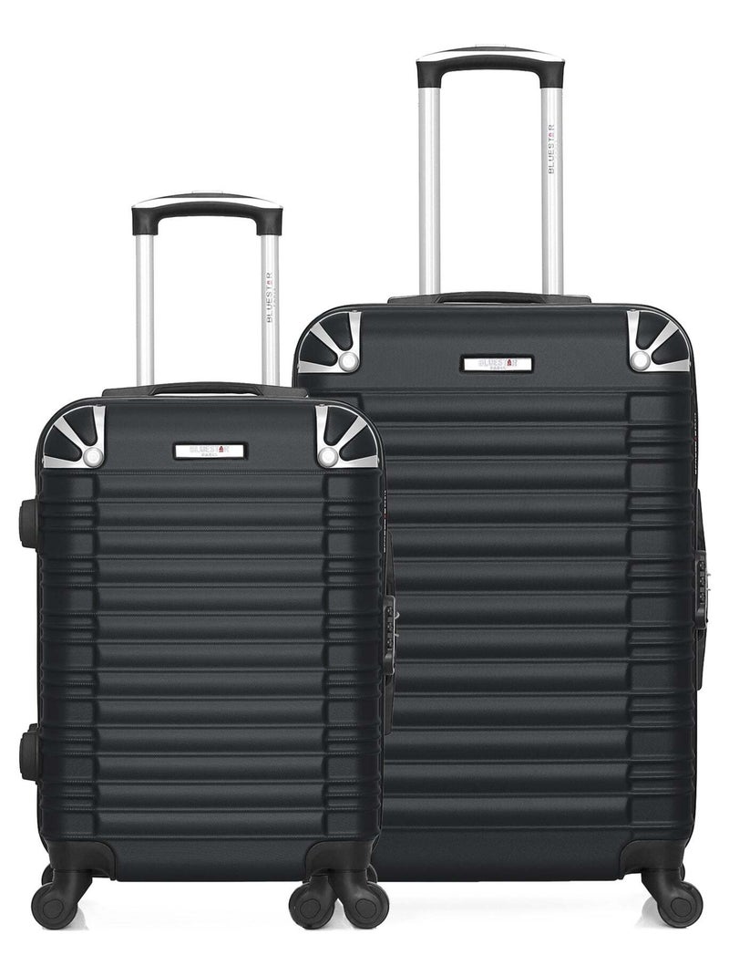 BLUESTAR - Lot de 2 - Valise weekend et valise cabine LIMA Noir - Kiabi