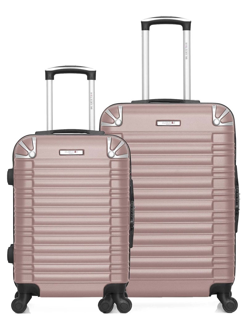BLUESTAR - Lot de 2 - Valise weekend et valise cabine LIMA Rose clair - Kiabi