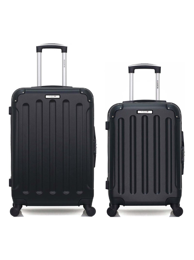 BLUESTAR - Lot de 2 - Valise weekend et valise cabine MADRID Noir - Kiabi