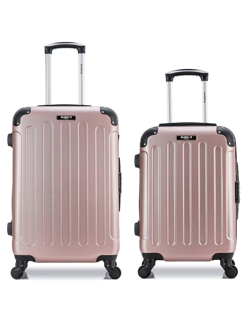 BLUESTAR - Lot de 2 - Valise weekend et valise cabine MADRID Rose clair - Kiabi