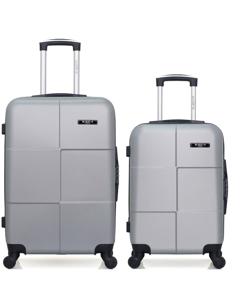 BLUESTAR - Lot de 2 - Valise weekend et valise cabine MIAMI Gris - Kiabi