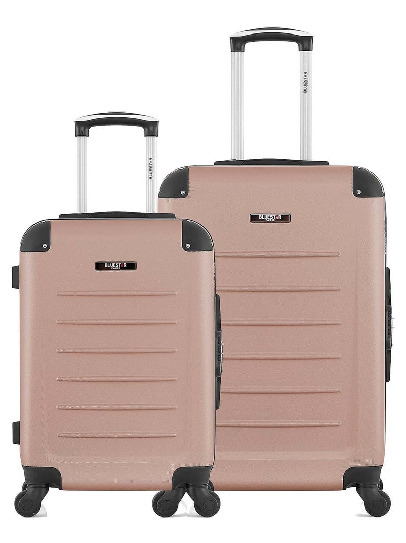 BLUESTAR - Lot de 2 - Valise weekend et valise cabine OPERA Rose clair - Kiabi