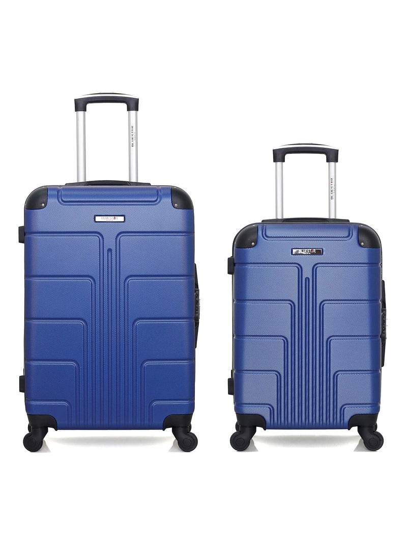 BLUESTAR - Lot de 2 - Valise weekend et valise cabine OTTAWA Bleu marine - Kiabi