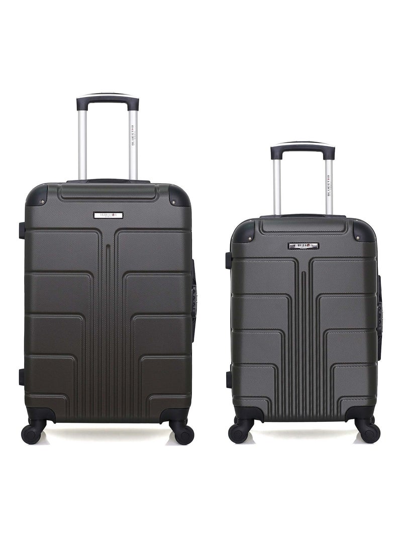 BLUESTAR - Lot de 2 - Valise weekend et valise cabine OTTAWA Gris foncé - Kiabi