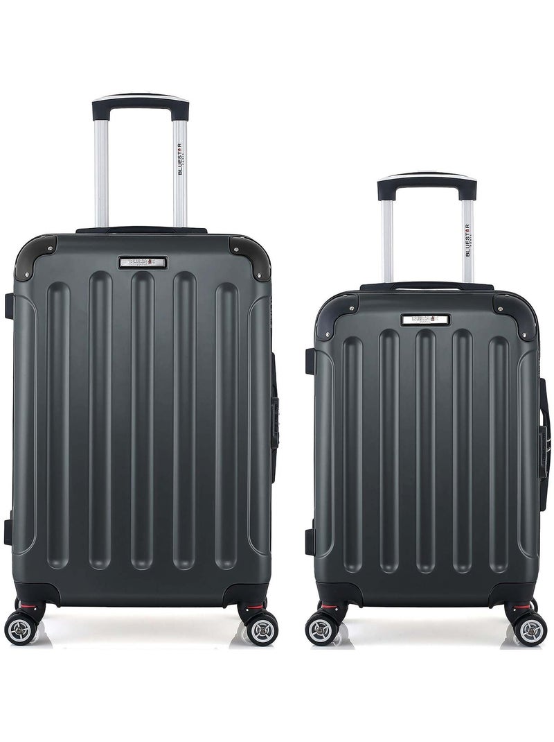 BLUESTAR - Lot de 2 - Valise weekend et valise cabine TUNIS Gris foncé - Kiabi