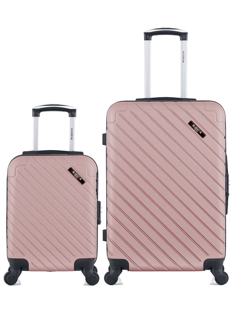 BLUESTAR - Lot de 2 - Valise weekend et valise cabine XXS CITE Rose clair - Kiabi