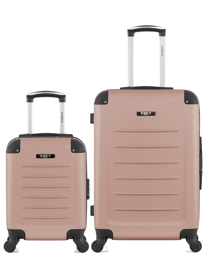 BLUESTAR - Lot de 2 - Valise weekend et valise cabine XXS OPERA Rose clair - Kiabi