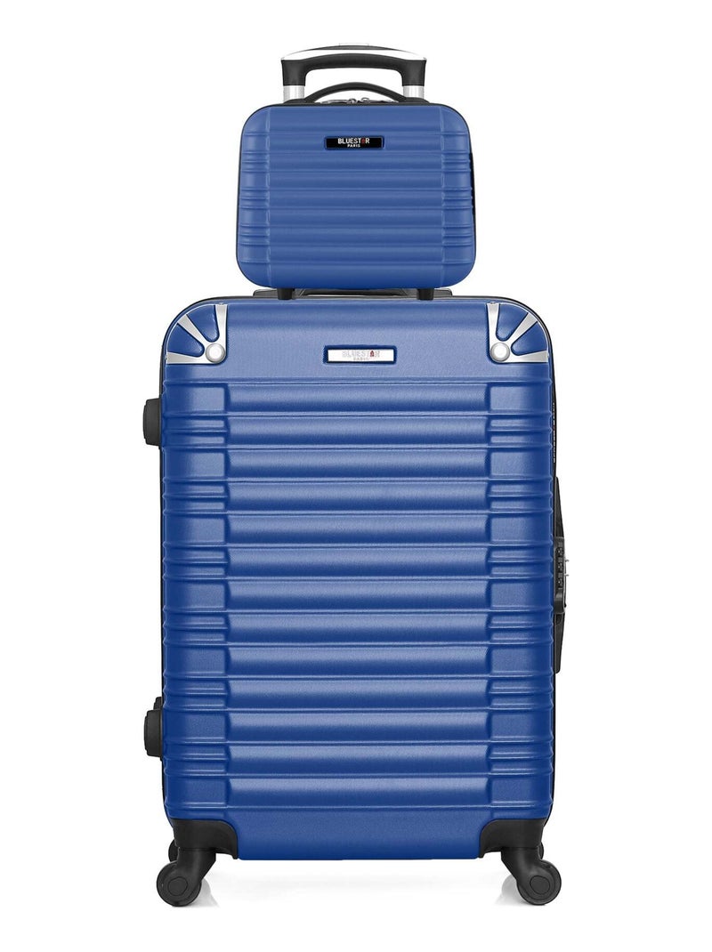 BLUESTAR - Lot de 2 - Valise weekend et vanity LIMA Bleu marine - Kiabi