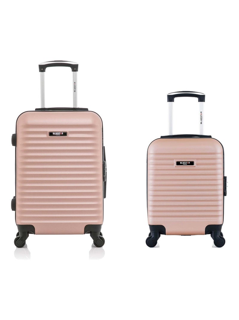 BLUESTAR - Lot de 2 - Valises cabine et cabine XXS BRAZILIA Rose - Kiabi