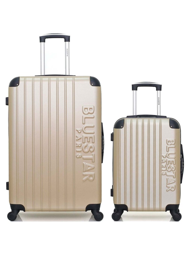 BLUESTAR - LOT DE 2 - Valises grand format et cabine BUCAREST Beige - Kiabi