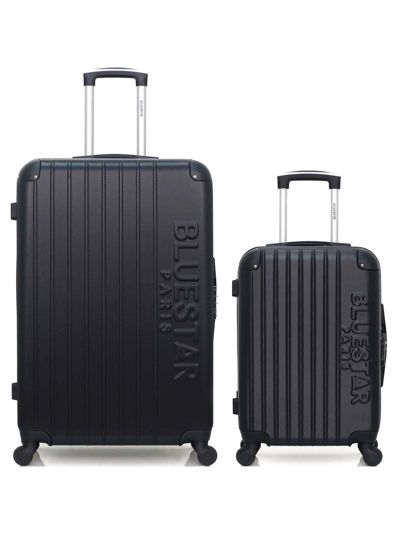 BLUESTAR - LOT DE 2 - Valises grand format et cabine BUCAREST Noir - Kiabi