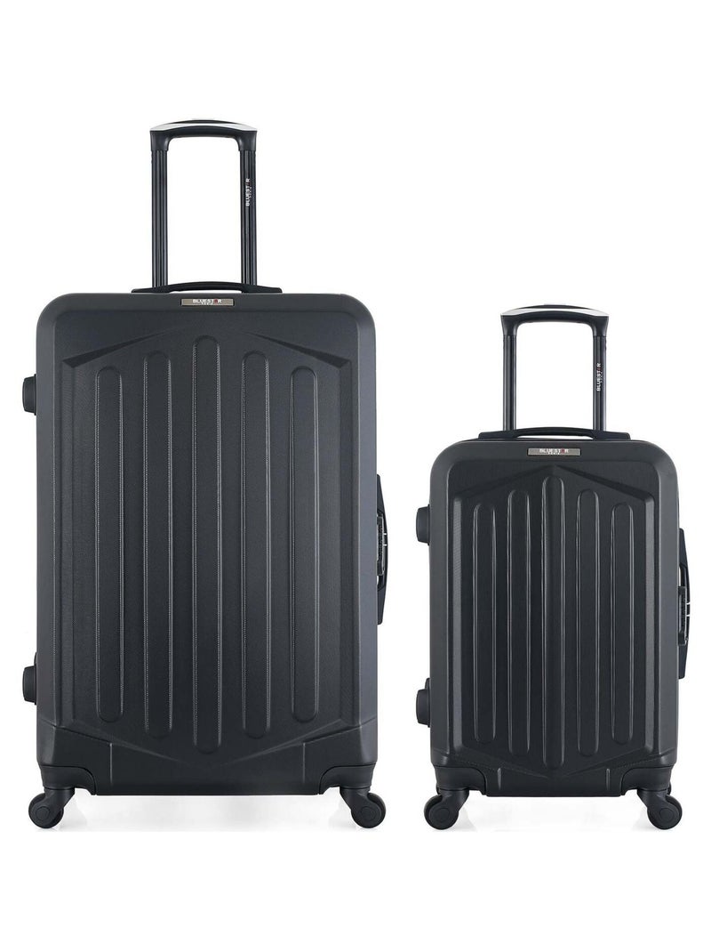 BLUESTAR - LOT DE 2 - Valises grand format et cabine HAGEN Noir - Kiabi