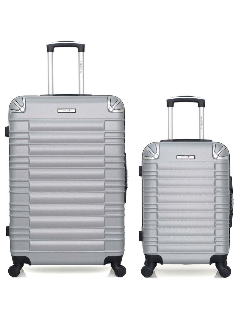 BLUESTAR - LOT DE 2 - Valises grand format et cabine LIMA Gris - Kiabi