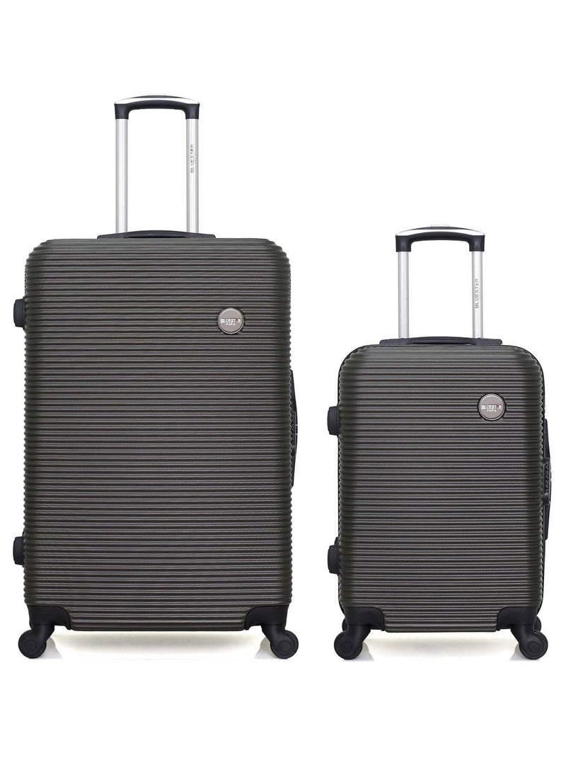 BLUESTAR - LOT DE 2 - Valises grand format et cabine LONDON Gris foncé - Kiabi