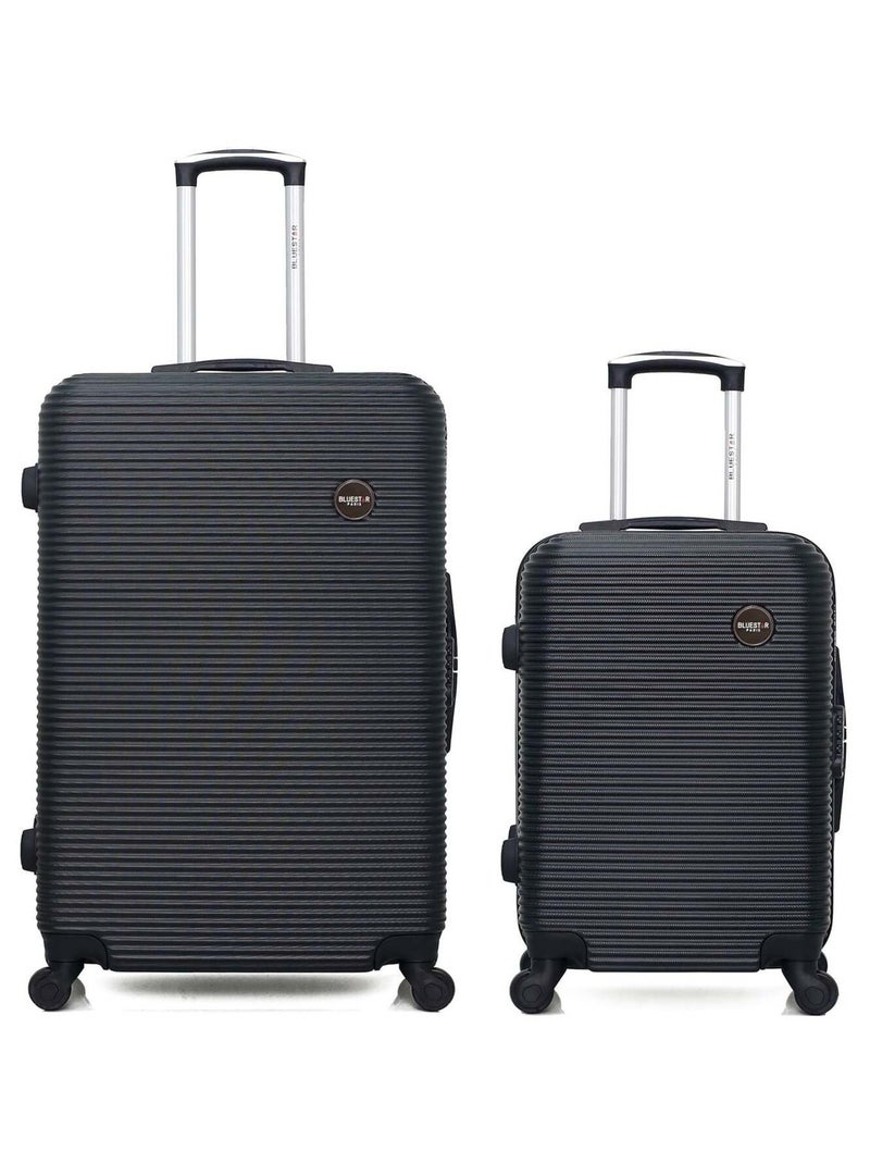 BLUESTAR - LOT DE 2 - Valises grand format et cabine LONDON Noir - Kiabi