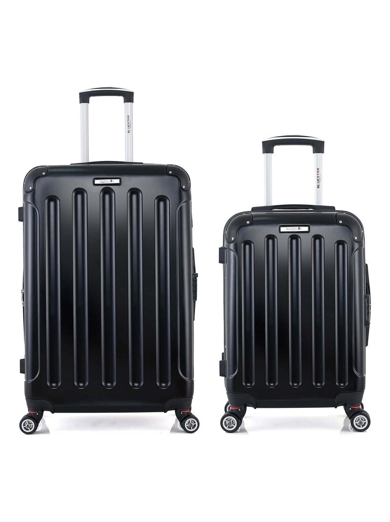 BLUESTAR - LOT DE 2 - Valises grand format et cabine TUNIS Noir - Kiabi