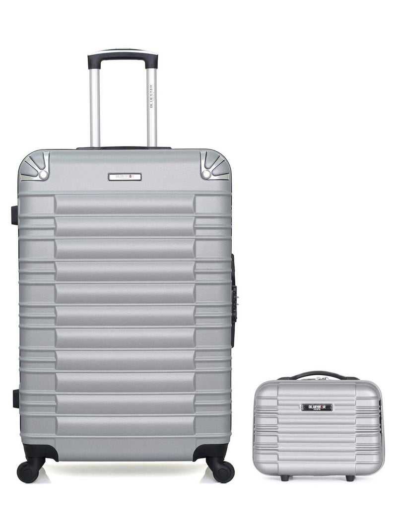BLUESTAR - LOT DE 2 - Valises grand format et vanity LIMA Gris - Kiabi