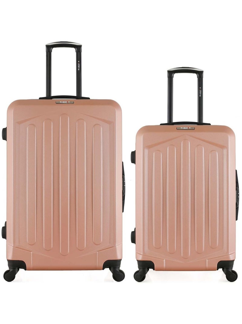 BLUESTAR - LOT DE 2 - Valises grand format et weekend HAGEN Rose clair - Kiabi
