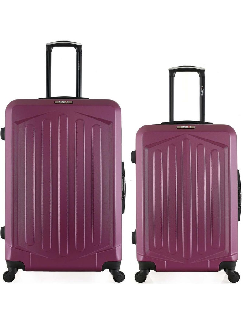 BLUESTAR - LOT DE 2 - Valises grand format et weekend HAGEN Violet prune - Kiabi