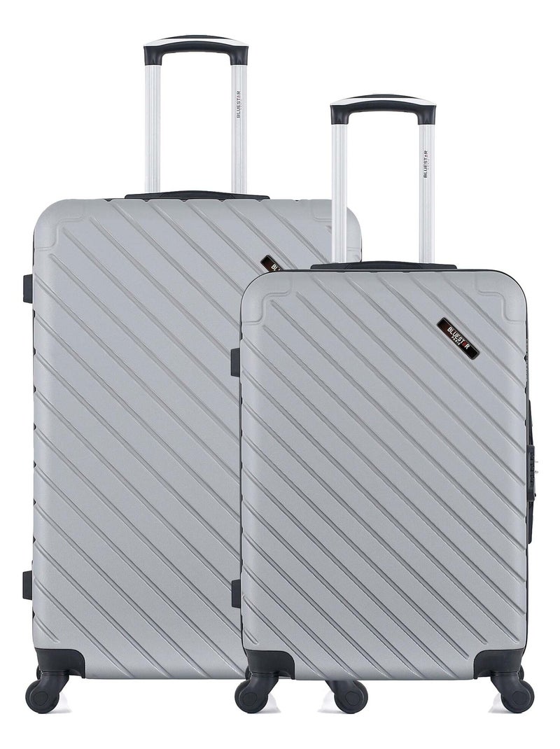 BLUESTAR - Lot de 2 Valise grand format et valise weekend CITE - Gris - Kiabi
