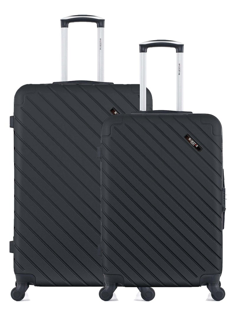 BLUESTAR - Lot de 2 Valise grand format et valise weekend CITE - Noir - Kiabi