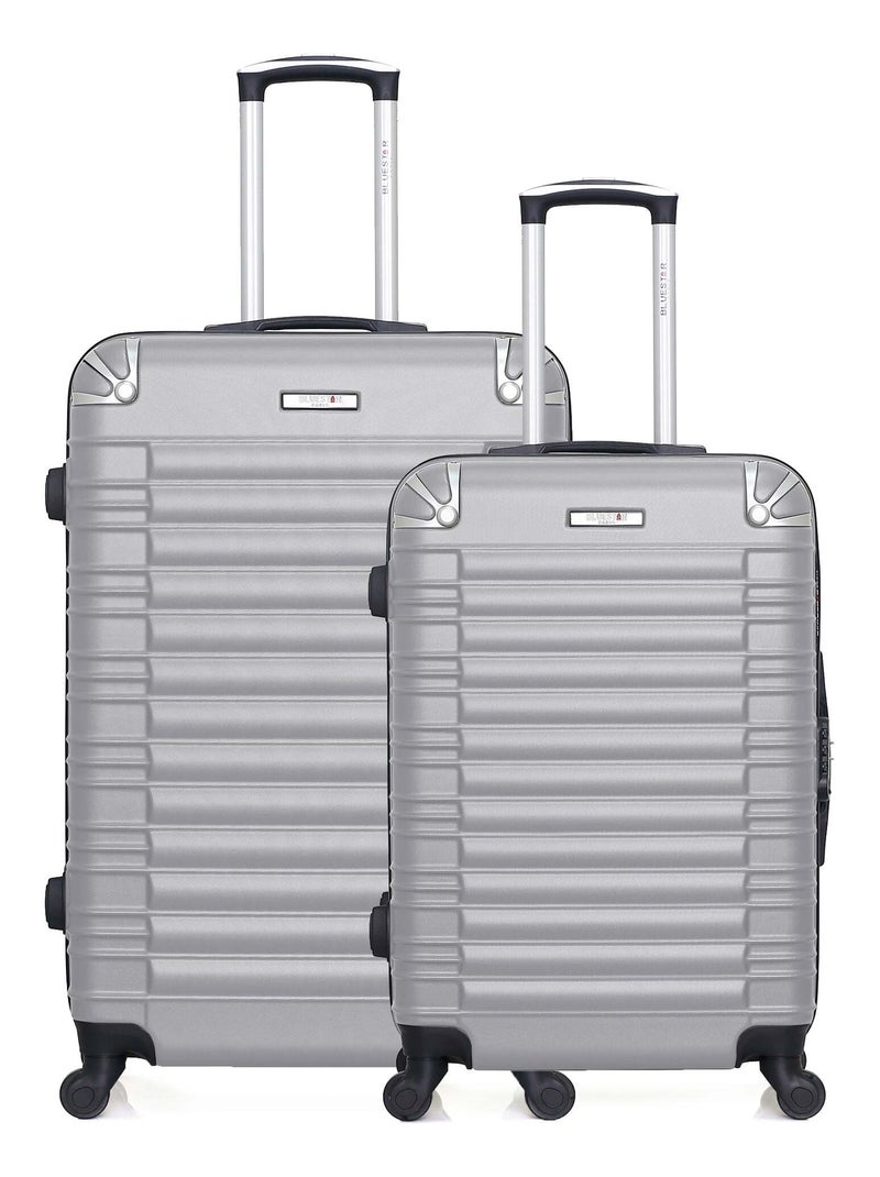 BLUESTAR - Lot de 2 Valise grand format et valise weekend LIMA - Gris - Kiabi