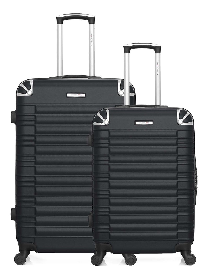 BLUESTAR - Lot de 2 Valise grand format et valise weekend LIMA - Noir - Kiabi