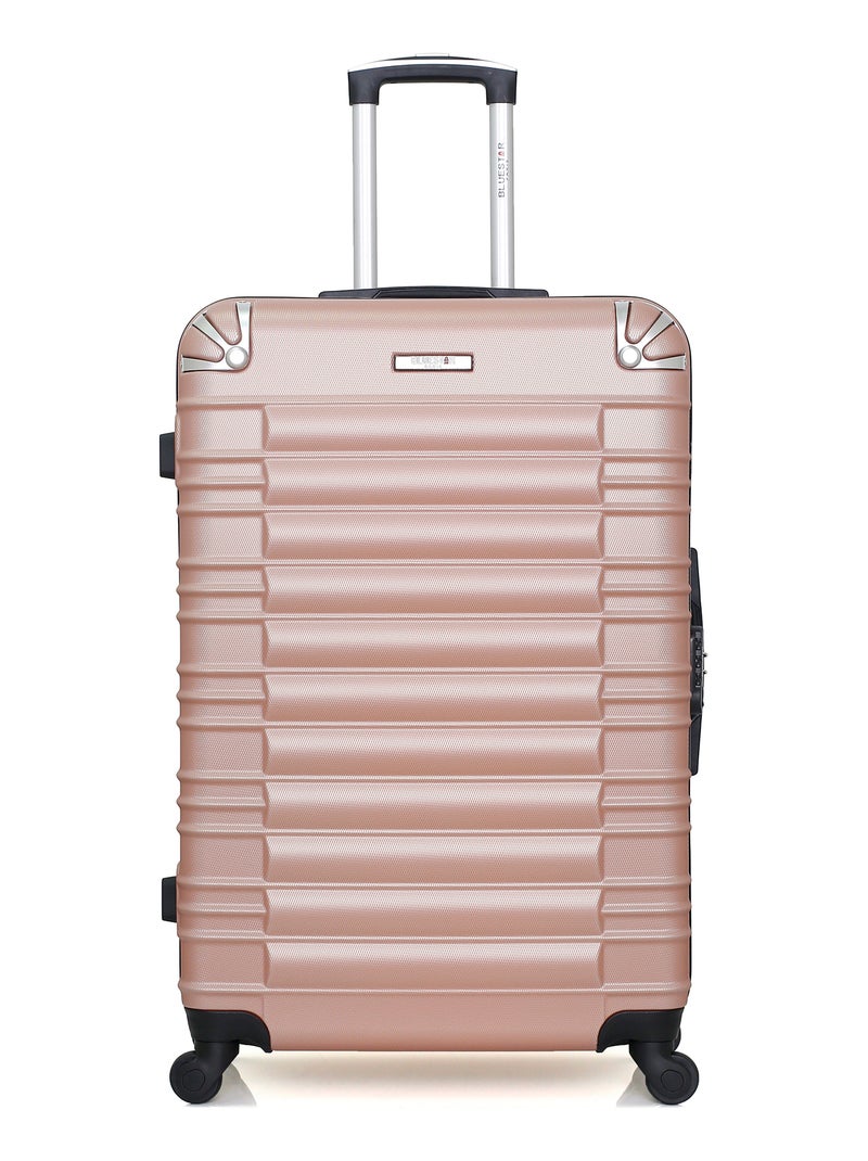 BLUESTAR - Lot de 2 Valise grand format et valise weekend LIMA - Rose Métal - Kiabi