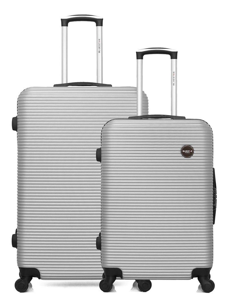 BLUESTAR - Lot de 2 Valise grand format et valise weekend LONDON - Gris - Kiabi