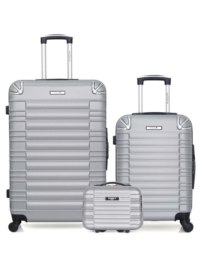 BLUESTAR - LOT DE 3 - Valises grand format, cabine et vanity LIMA Gris - Kiabi