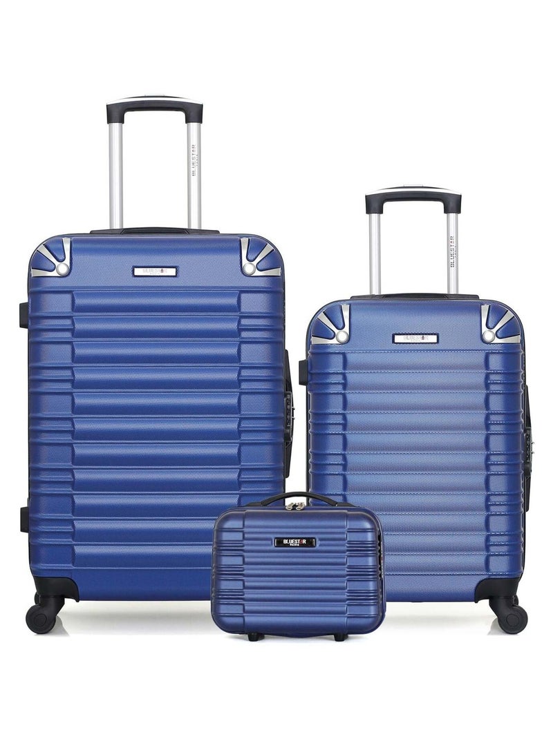 BLUESTAR - LOT DE 3 - Valises weekend, cabine et vanity LIMA Bleu marine - Kiabi