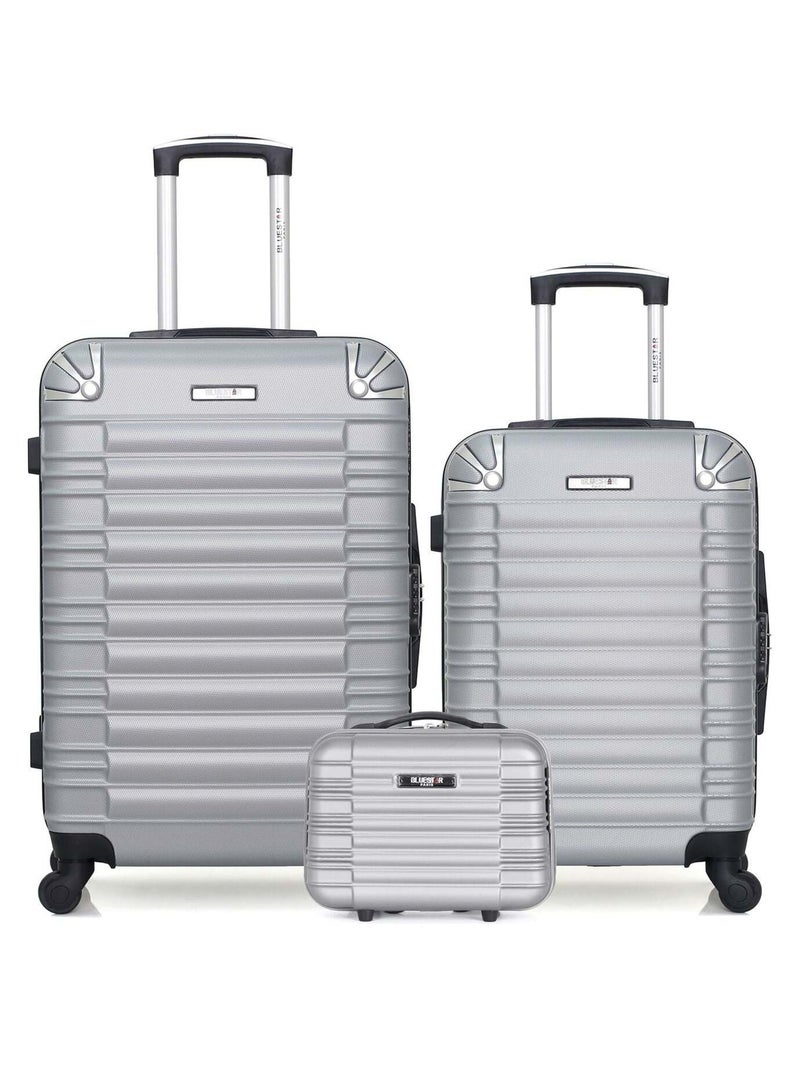 BLUESTAR - LOT DE 3 - Valises weekend, cabine et vanity LIMA Gris - Kiabi