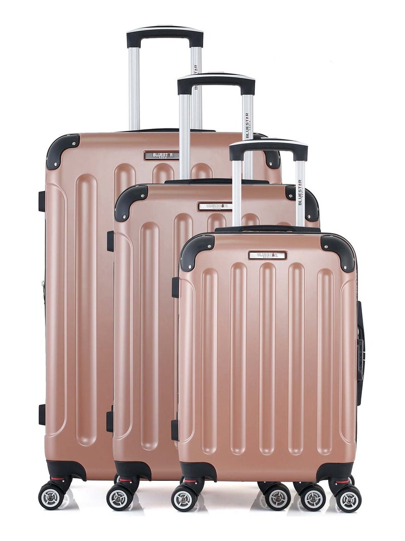 BLUESTAR - SET DE 3 ABS TUNIS B 4 ROUES Rose clair - Kiabi